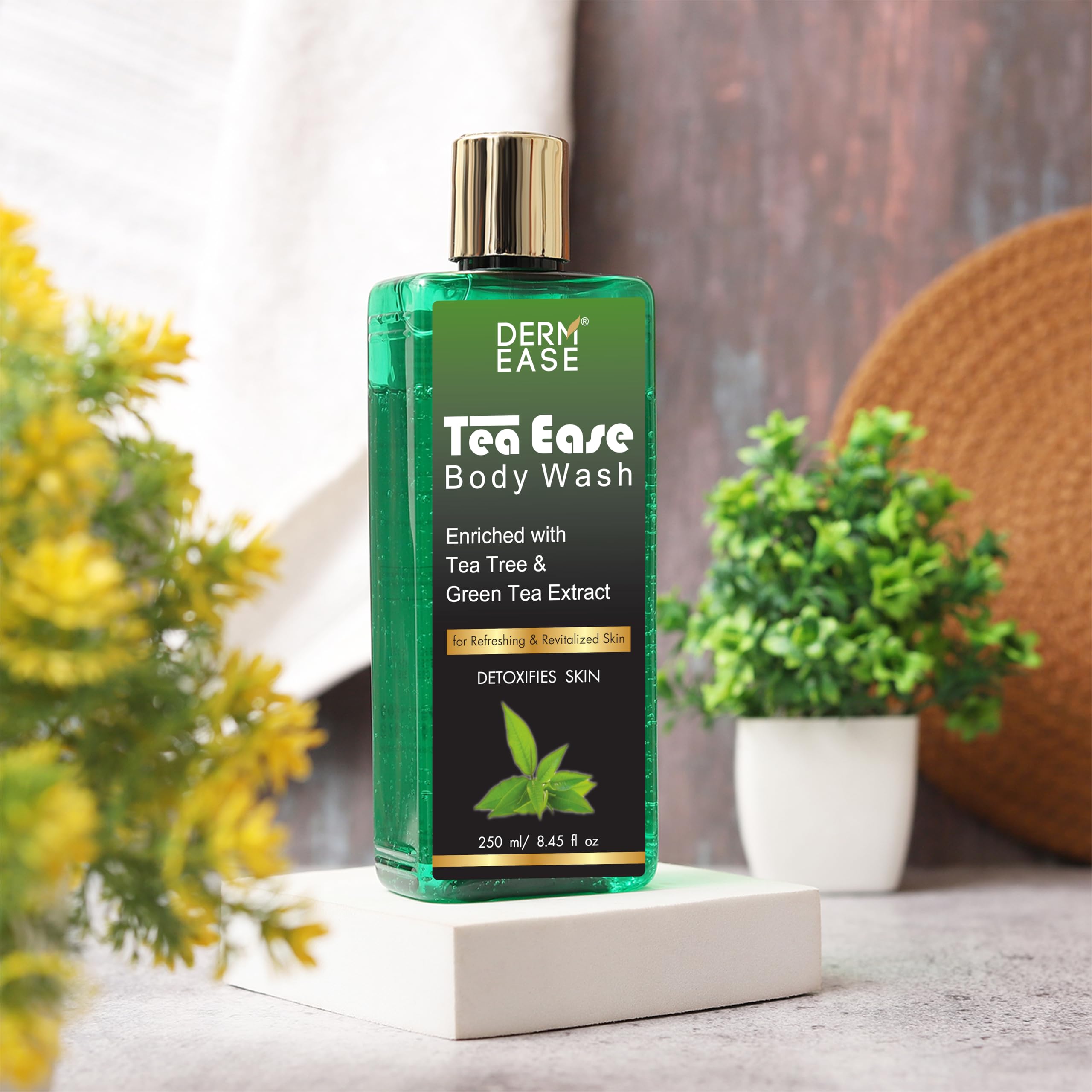 Tea Ease Body Wash Green Tea Tea Tree Body Wash Hydrating Refreshing Skin Cleanser Moisturizing All Skin Types