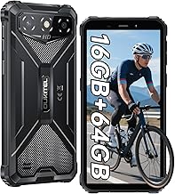 OUKITEL G3 Rugged Mobile 2025, 16GB RAM+64GB ROM/TF 1TB Unbreakable Mobile, 6.0'' Rugged Mobile Phone, 6300mAh Battery, Camera 13MP Smartphone Android 14, Dual SIM 4G/Face ID/GPS/OTG, Black