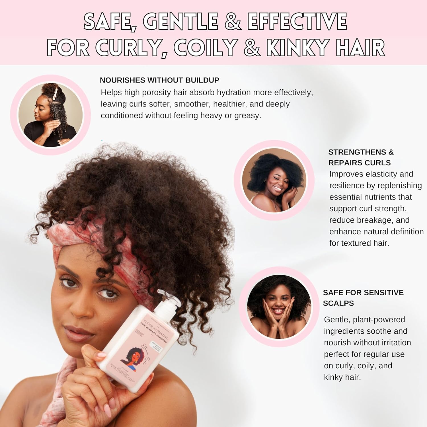 High Porosity Hair Mask - Deep Moisture & Repair Treatment for Curly, Coily, Dry Hair with Shea Butter & Argan Oil, Restores Softness & Shine, 9.5 fl oz (280ml) | Ethnic Gals