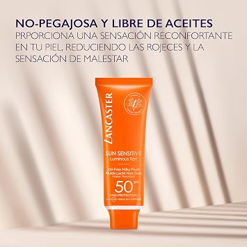 Lancaster Sun Sensitive Oil Free Milky Fluid SPF50 Güneş Koruyucu Süt 50 ml