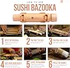 Alas Complete 20 Piece Sushi Making Set for Beginners & Professionals with Knives, 2 Mats, Rice Bazooka, Dip Plates