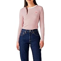 Levi's Essential HM LS Tee T-Shirt, Turmeric Stripe Flam