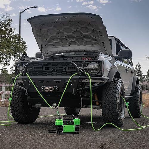 Miniatura 7 de TenSix PSI Pro 10.6 CFM 12V Compresor de aire portátil de doble cilindro para todo terreno  Tecnología PSI Pro Establece tu PSI y Walk Away