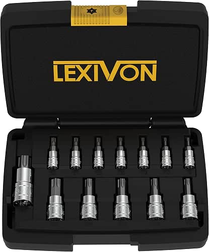 LEXIVON Torx Bit Socket Set, Premium S2 Alloy Steel |