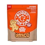 Buddy Biscuits Softies 8 oz Pouch, Soft & Chewy, Natural Peanut Butter Flavor Dog Treats, Oven Baked in The USA