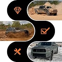 Vista 7 de Protectores de protección contra salpicaduras delanteros con clips compatibles con Tundra Sequoia 2007-2022 con sello de delantal de lodo, aletas
