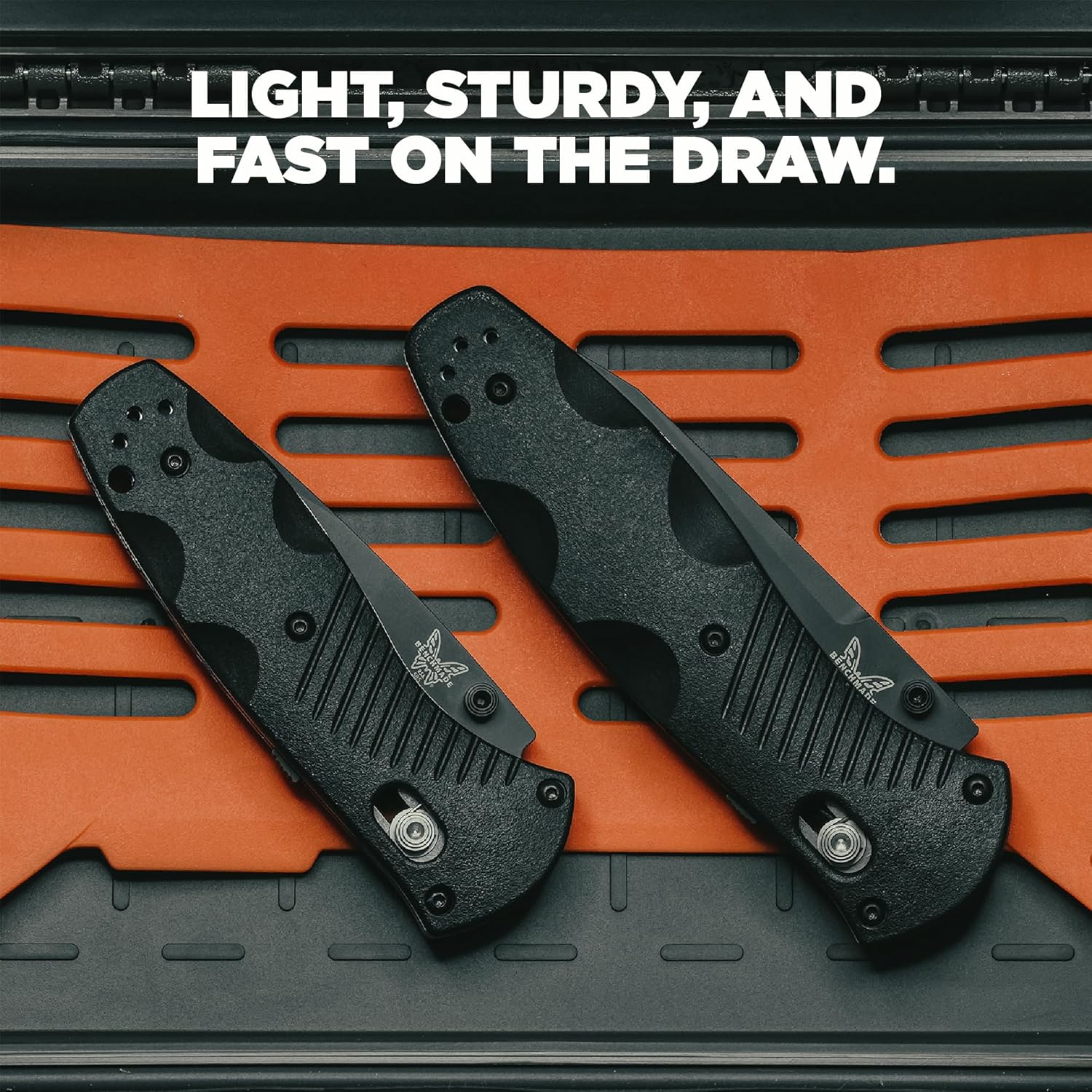 Benchmade - Barrage, Tactical, Every Day Knife, Plain Edge, Drop-Point Blade with Black Valox Handle (580)