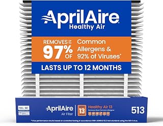 AprilAire 513 Replacement Filter for AprilAire Whole House Air Purifiers - MERV 13, Healthy Home Allergy, 31x28x4 Air Filter (Pack of 2)