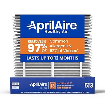 AprilAire 513 Replacement Filter for AprilAire Whole House Air Purifiers - MERV 13, Healthy Home Allergy, 31x28x4 Air Filter Pack of 1
