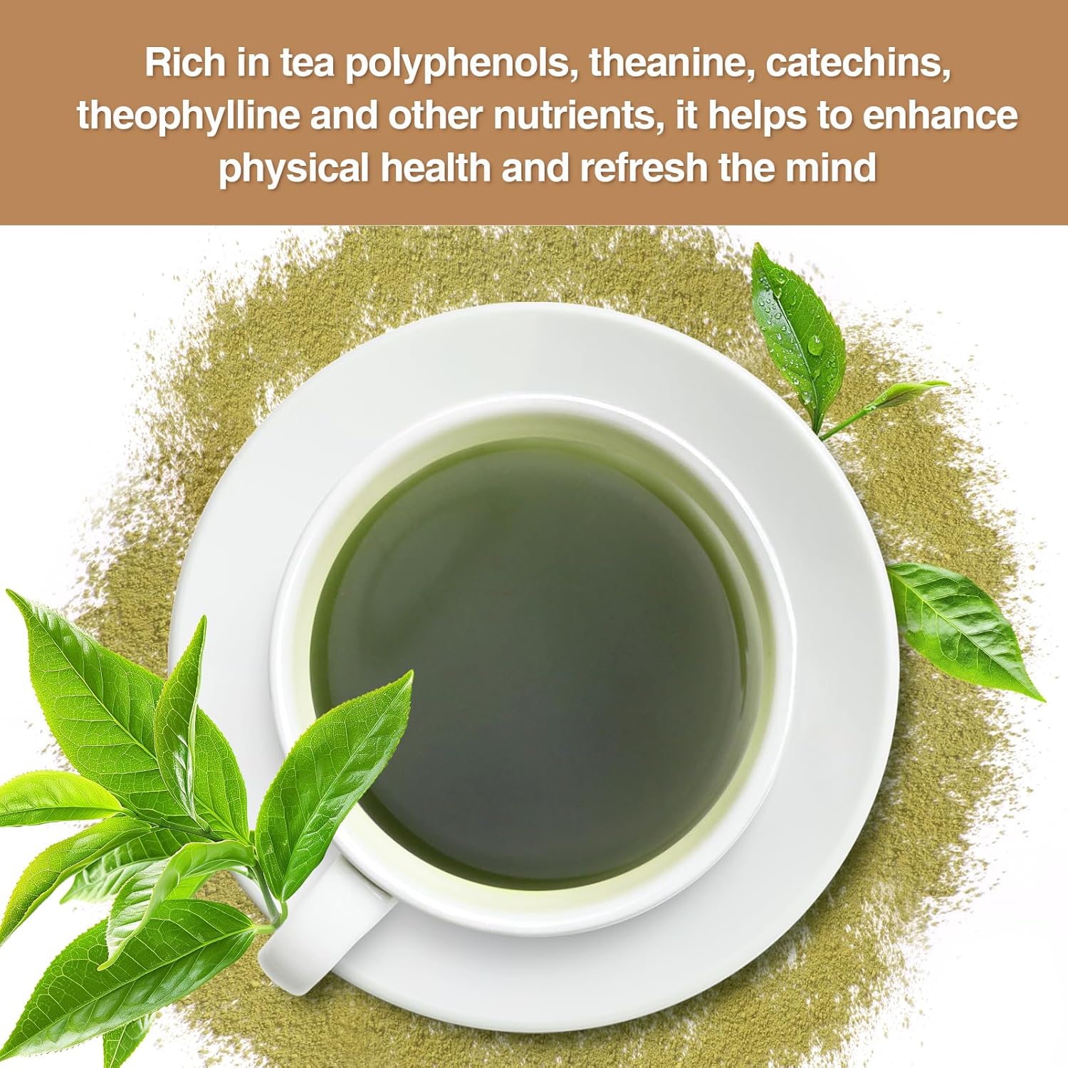 Gao Keng Oolong Matcha Tea 454g/16oz, For Cooking,Baking, Latte, Smoothie, Hot & Iced Drinks - Antioxidant-Rich, Helps Support Digestive Health - Unsweetened,Vegan(16oz)