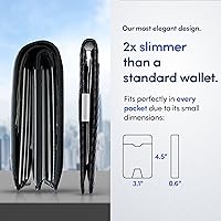 Vista 4 de TRAVANDO - Cartera delgada, con clip de dinero y bloqueador de lector AUSTIN RFID, tamaño mini y plegado doble, para hombres., cartera Rfid, S