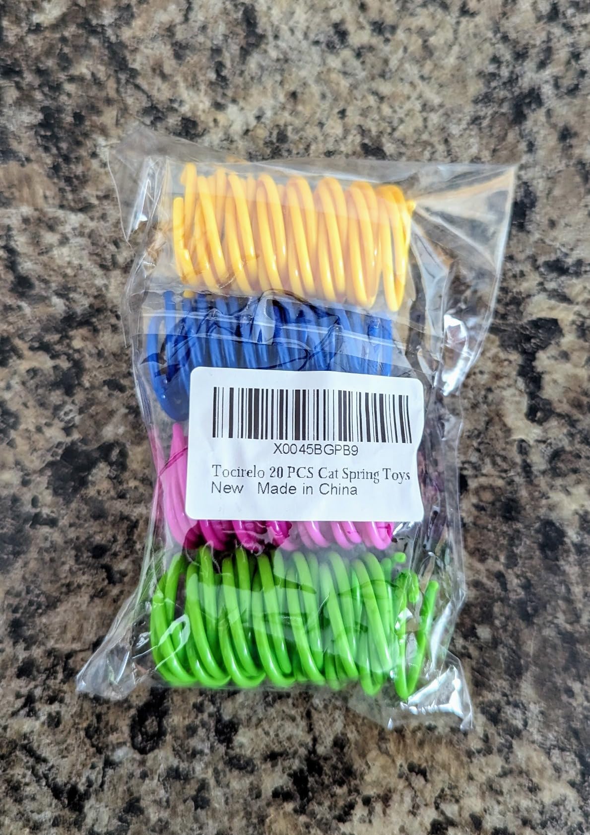 Tocirelo Cat Spring Toy Colorful Cat Toys for Indoor Cats Interactive