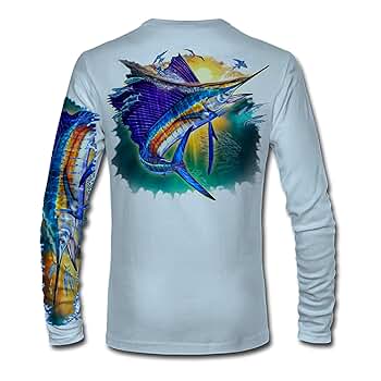 Amazon.com: Men's “Sunset Sail” Comfortable Fishing Shirt