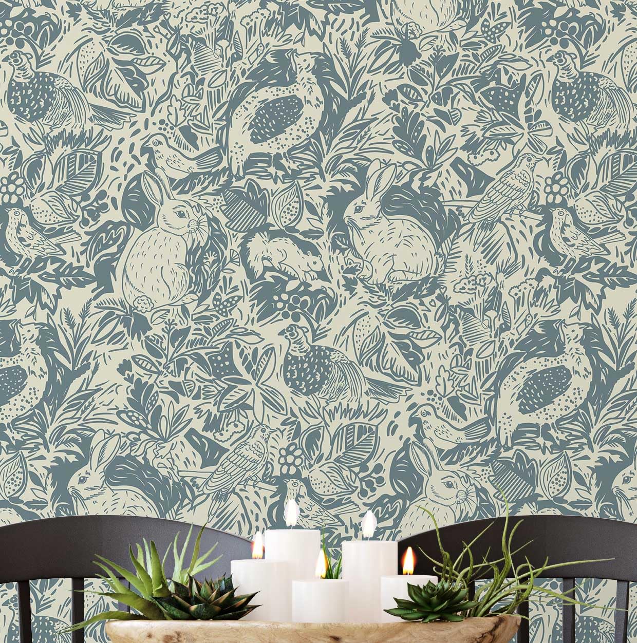 Papier peint vinyle texturé jungle beige S4Sassy 63x152 cm