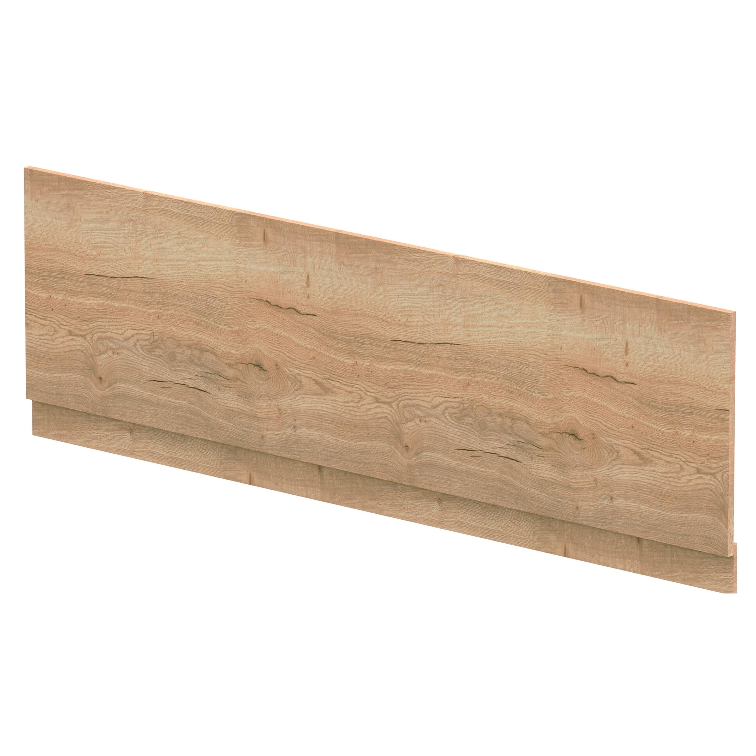 Balterley 1800mm Chartley Straight Front Bath Panel & PlinthTextured Woodgrain Autumn Oak from B&Q