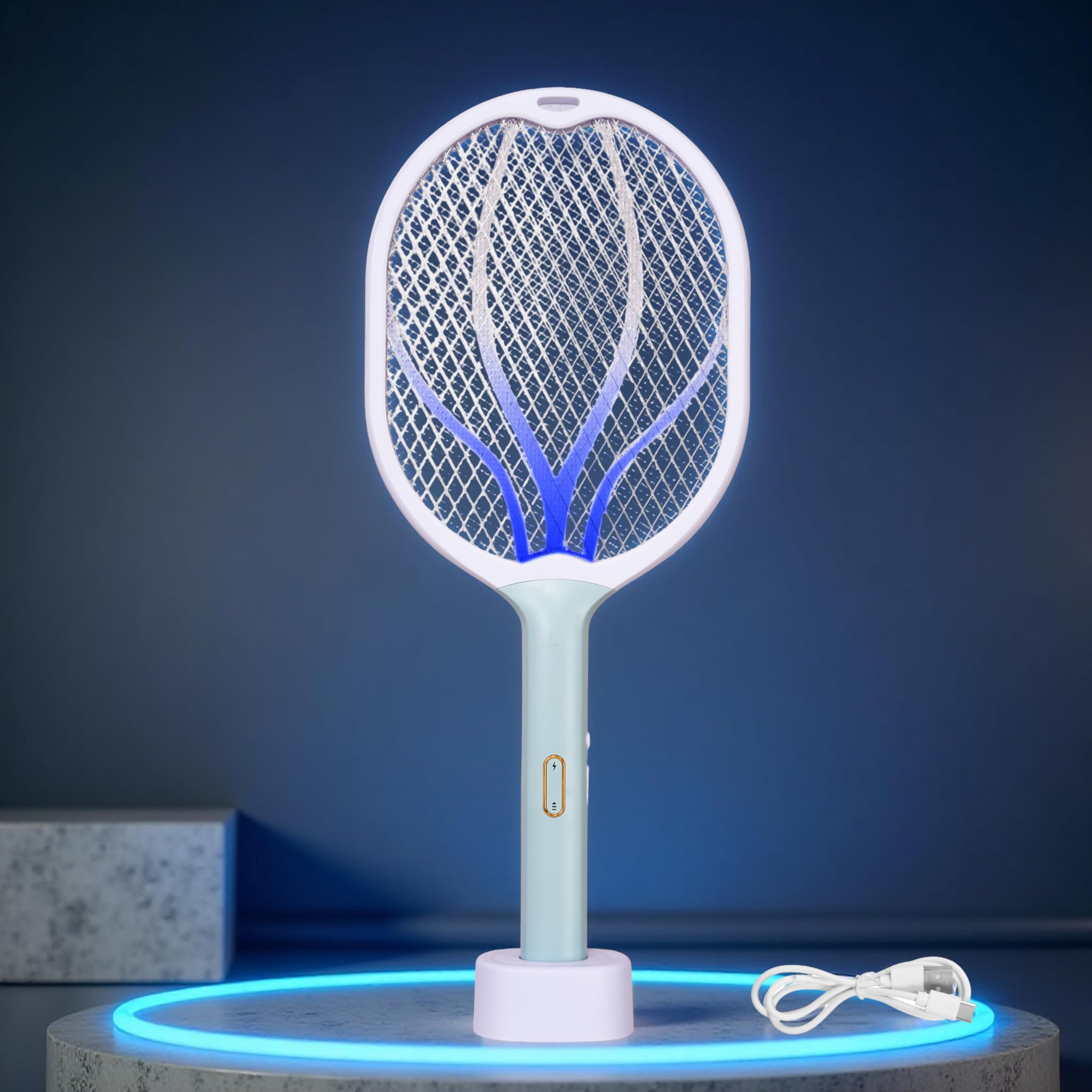 AETRIUS Rechargeable Insect Killer| Mosquito Bat with Led Lights| 1200mh Lithium Ion Battery| Made in India