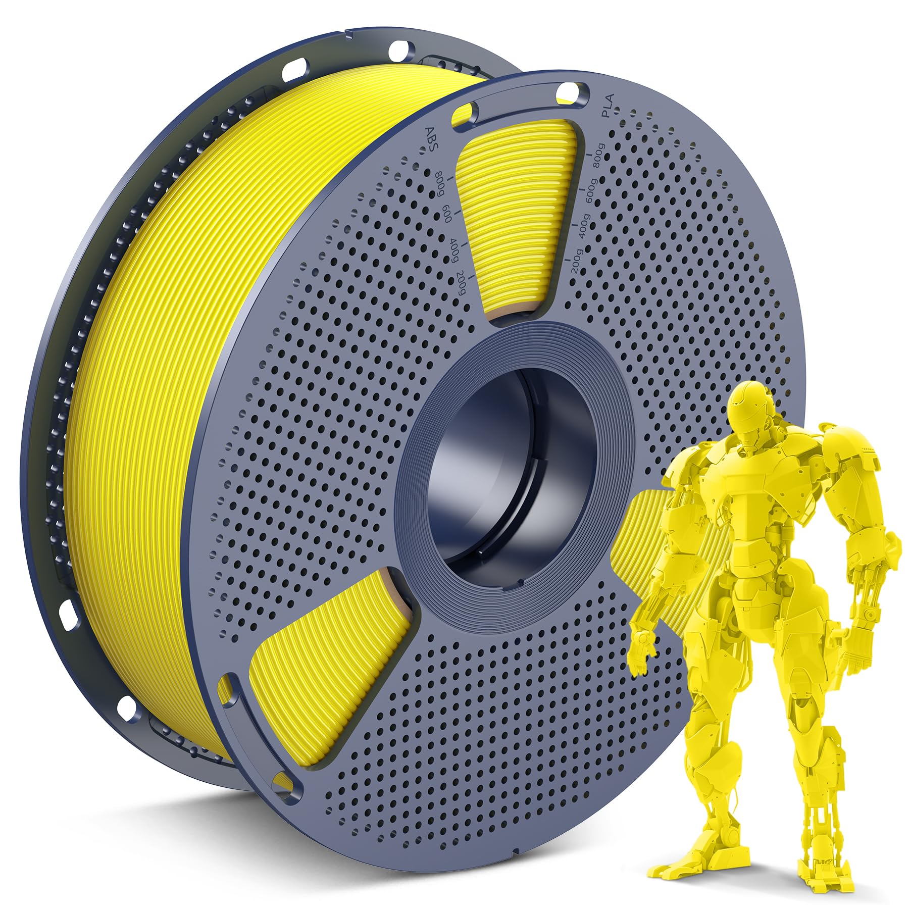 SUNLU PLA 3D Printer Filament, Yellow, 1KG