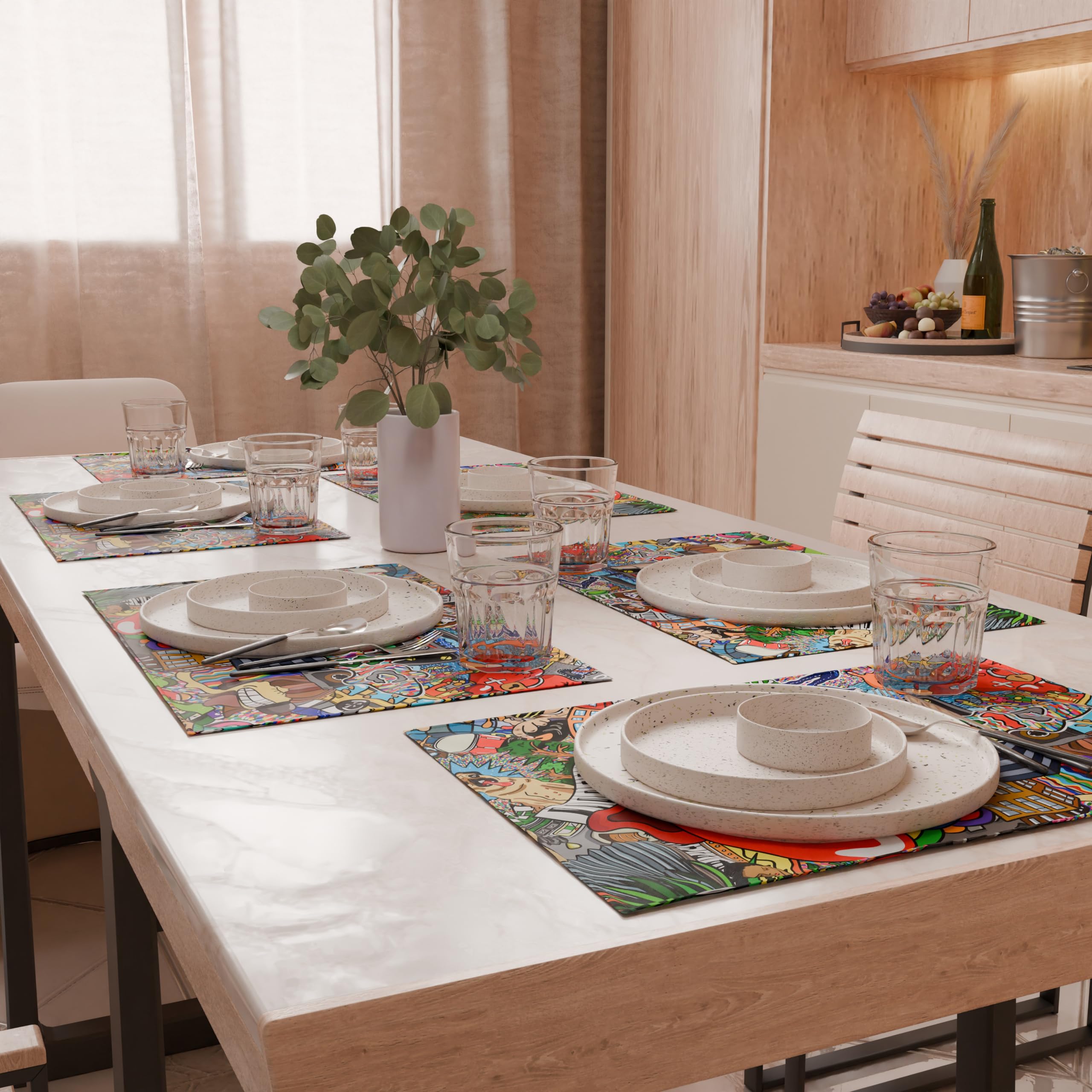 PETTI Artigiani Italiani, American Placemats with Digital Print - Image 3