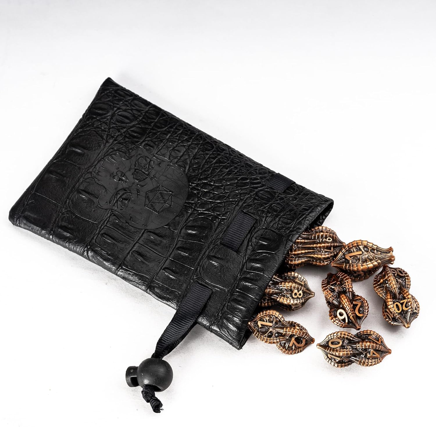 7-Piece Metal Dice Set DND Dice with Dragon Claw Design - Perfect for Dungeons & Dragons RPG Tabletop Role-Playing Games