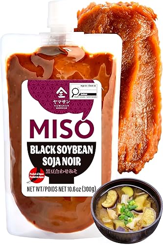 Awase Miso Paste, Frijol negro, hecho a mano en Kyoto Japón 300g (10.58 oz), NO OGM, NO MSG 【YAMASAN】