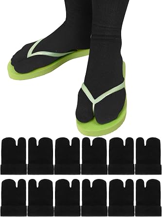 Geyoga 6 Pairs Tabi Split Toe Socks Flip Flop Sock