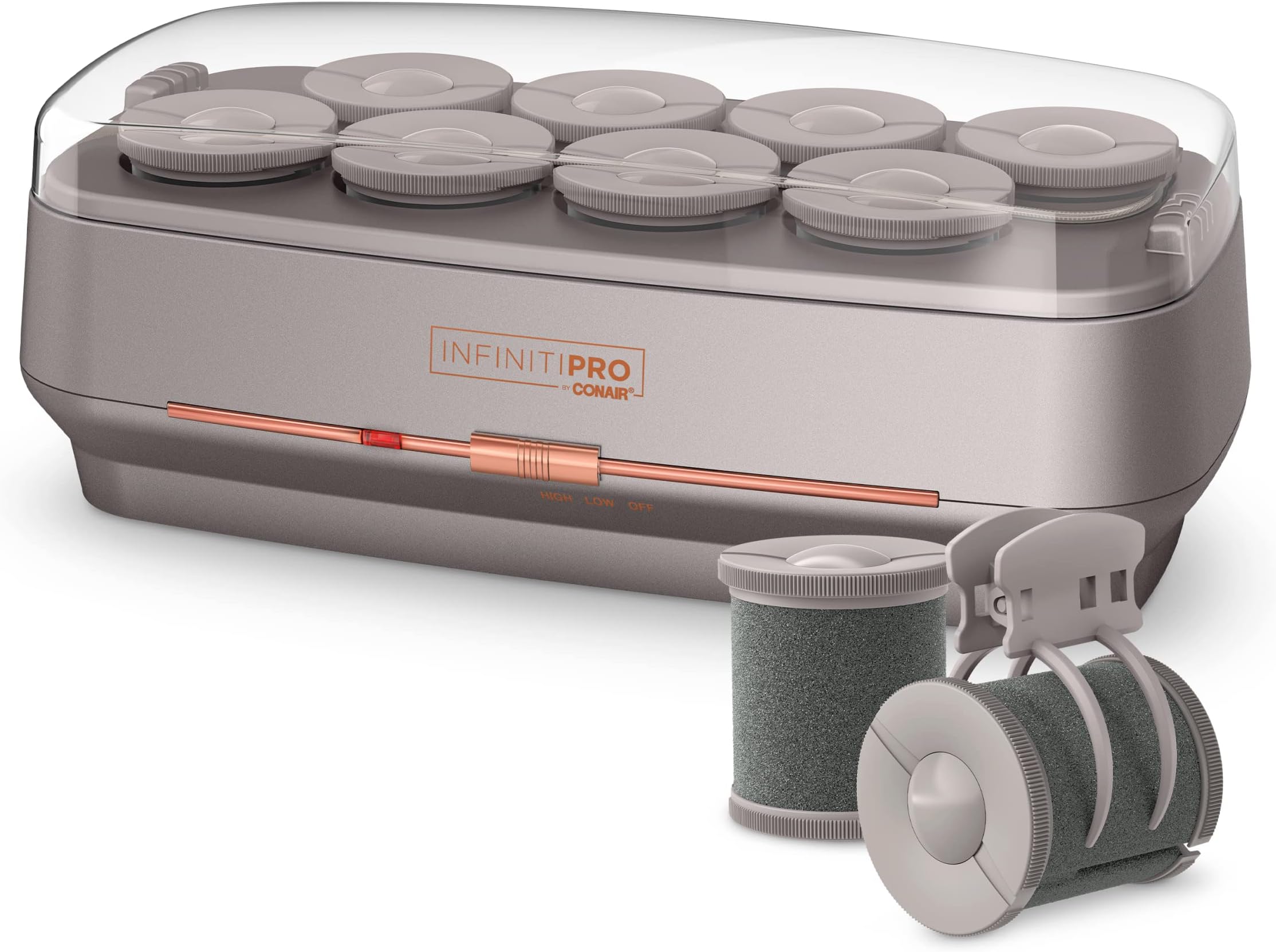 INFINITIPRO BY CONAIR Ceramic Flocked Hot Rollers for Long