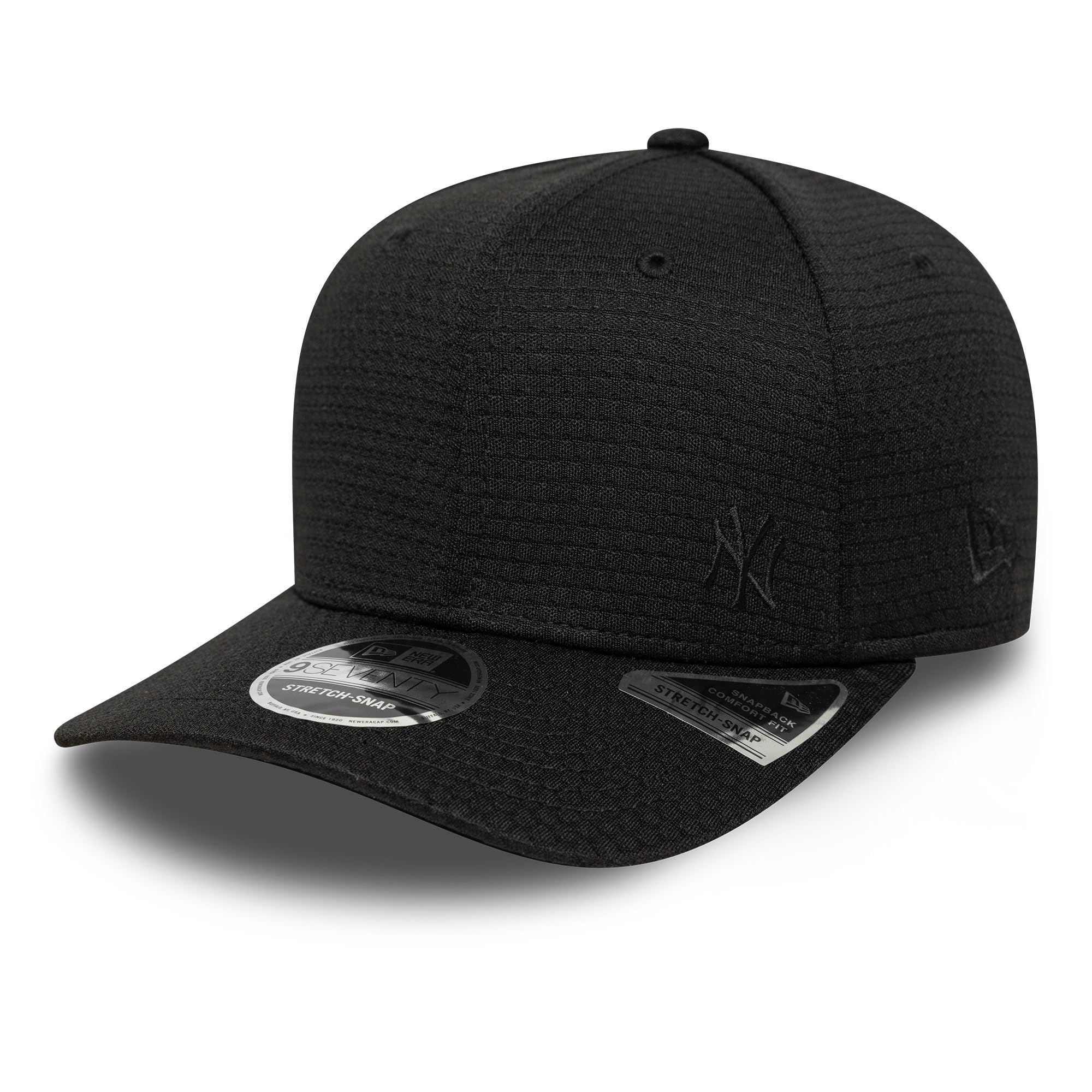 NEW ERA NEW YORK YANKEES BASEBALL CAP.9SEVENTY BLACK MESH STRETCH SNAP HAT S26