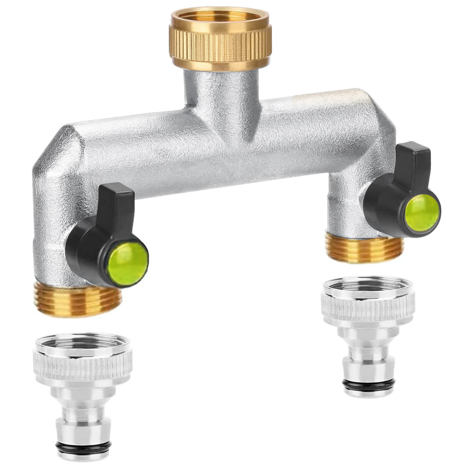 Adaptateur De Robinet 4 Voies Avec Vannes - Distributeur D'arrosage Pour Jardin, Connexion Facile