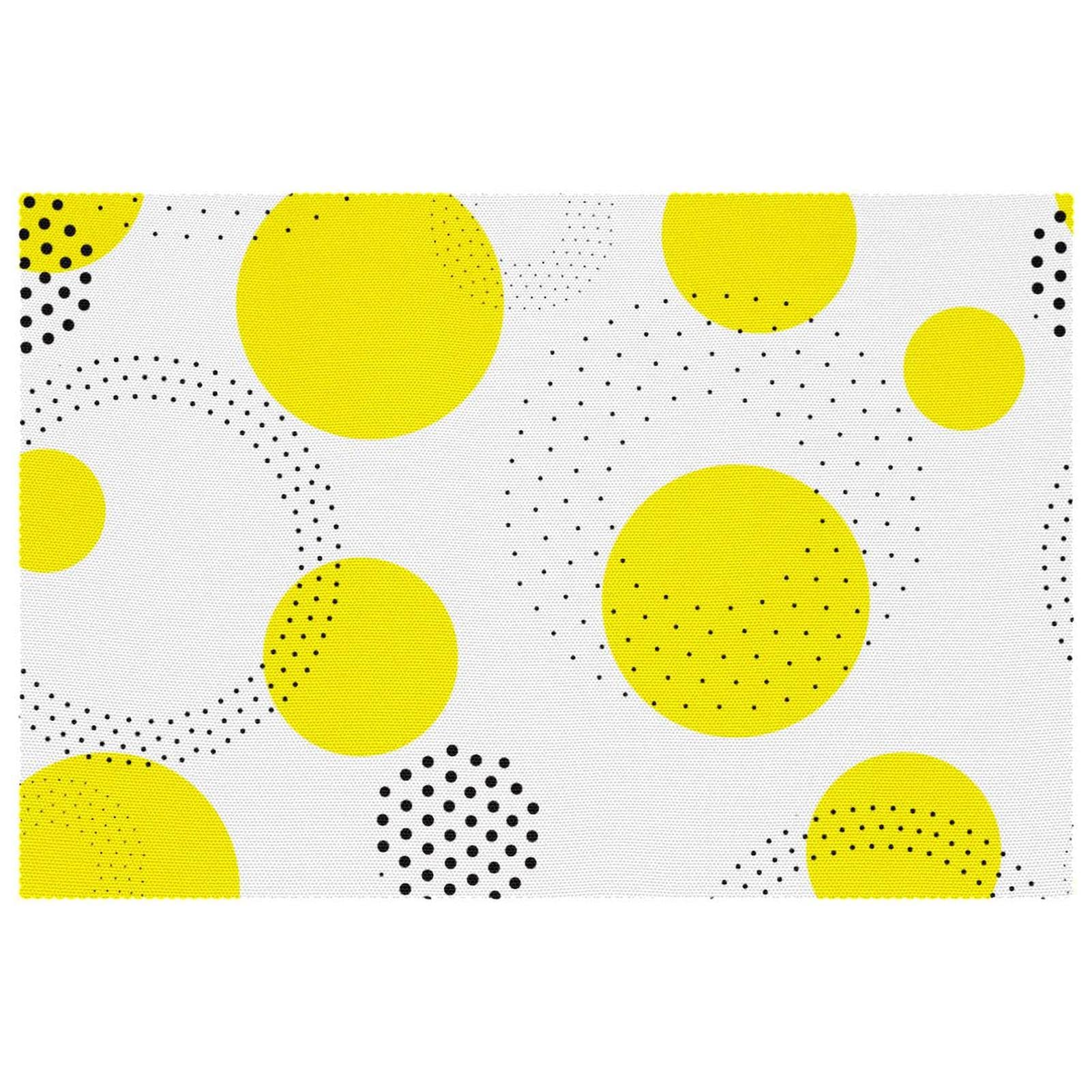 Sets de table ronds anti-tache en tissu Oxford faciles à nettoyer