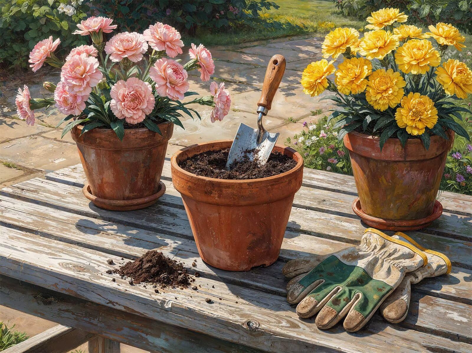 Puzzle 4000 pezzi Attrezzi giardino Fiori per Adulti, 141x87cm Puzzle Adulti 4000 pezzi, Giochi Di Puzzle per Tutta La Famiglia, Un Regalo Festivo per Gli Amici in Una Bella Confezione