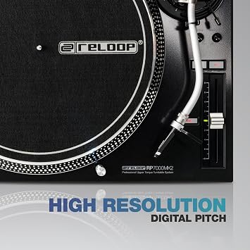 Reloop RP-7000 MK2 Professional Upper Torque Turntable System, Black