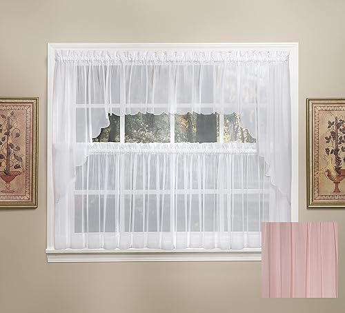 Vista 591 de Today's Curtain - Cortina Emelia de gasa original, panel de 84 pulgadas, negro, 60 pulgadas de ancho x 84 pulgadas de largo