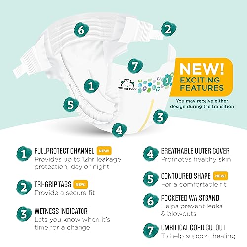 Miniatura 2 de Yaxa Brand - Mama Bear Gentle Touch Diapers, Size 1, 50 Count