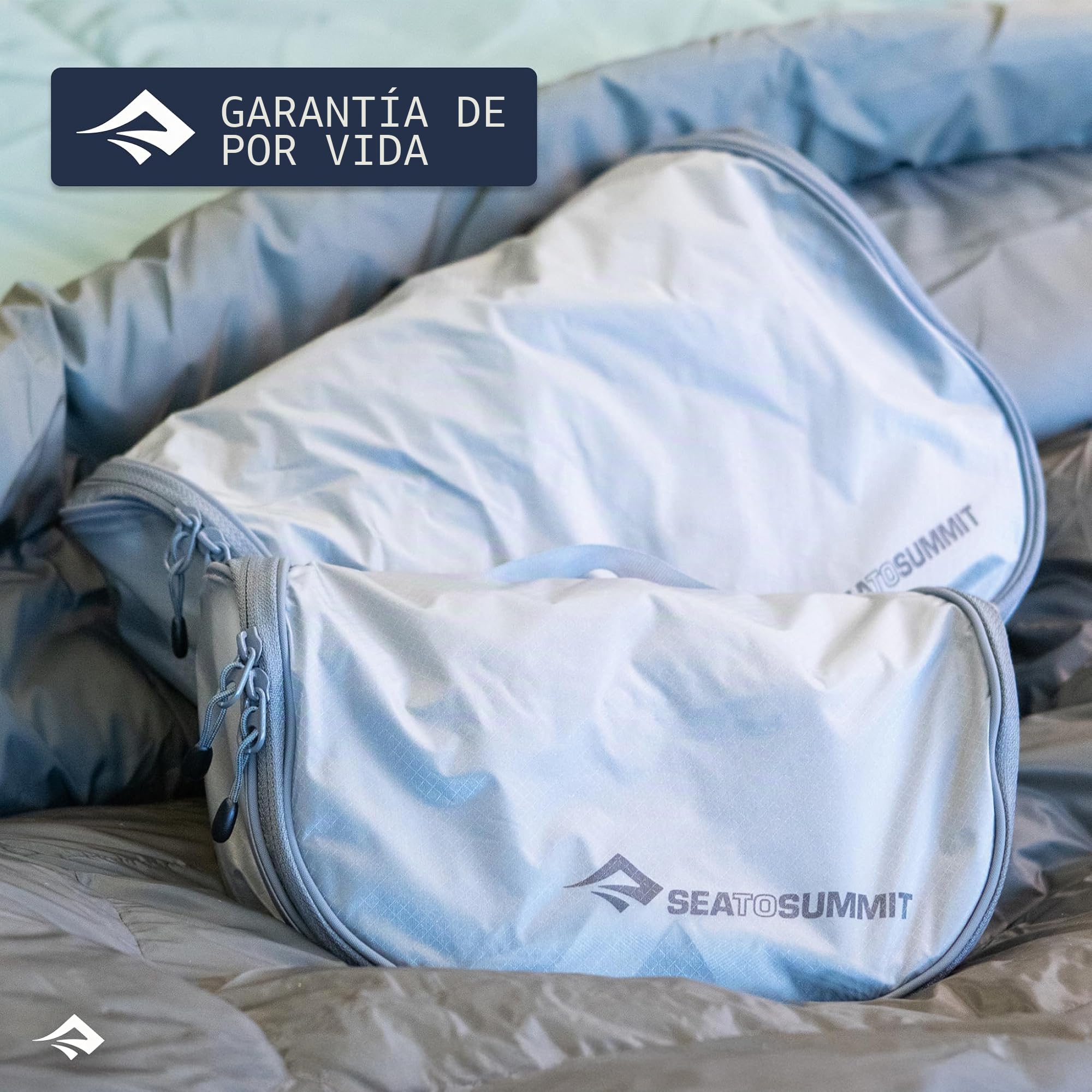Sea to Summit TravellingLight - Neceser Colgante Organizador de Viaje para Hombres y Mujeres, Gris Peltre., L, Grande