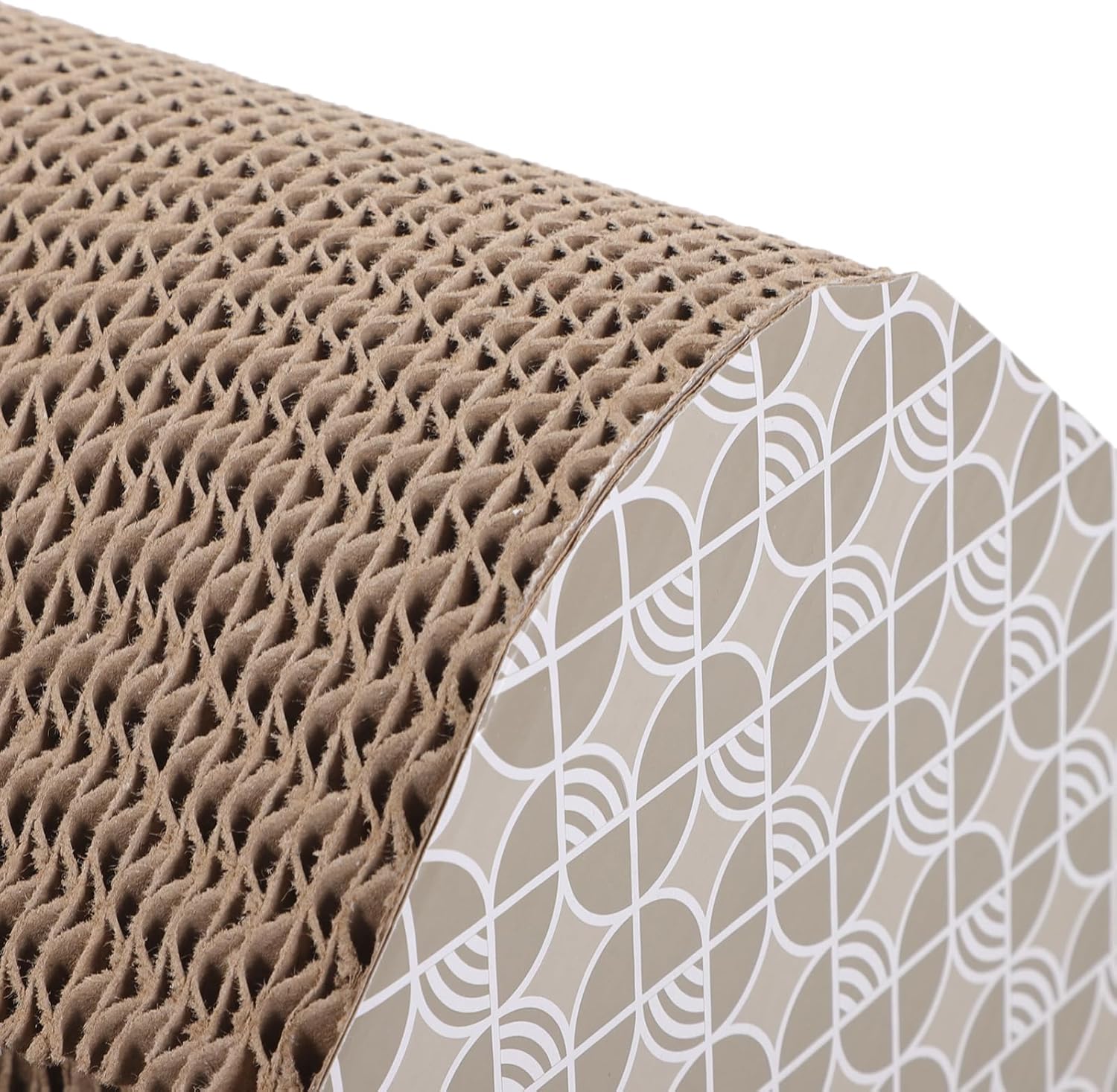 Cat Scratcher with Toy Multi-Functional Corrugated Cardboard Cat Scratch Pad Fun and Interesting Design for Home and Pet Shops and Skin-Friendly