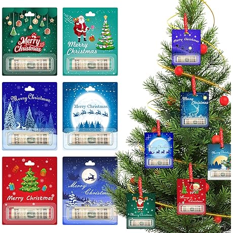 Mviioe Christmas Cash Holders: Unique Holiday Ornaments for Festive Money-Gifting