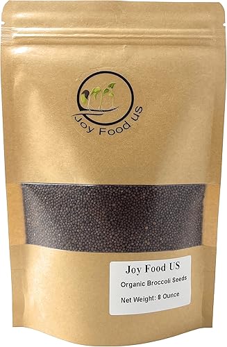 Semillas de brotes de brócoli orgánico cultivadas en Estados Unidos, semillas de brócoli sin OMG para germinar en bolsa de pie, semillas de verduras