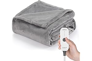 Sunbeam Electric Heated Cozy Throw - Dove Grey