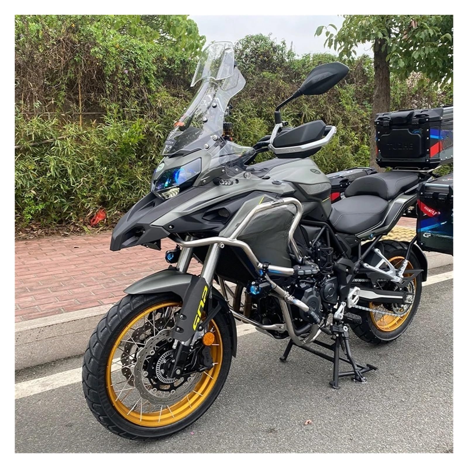 Estensione Universale Per Parabrezza Per Motocicletta Spoiler Regolabil Deflettore A Morsetto Per KAWASAKI Per Yam&aha Per Hon&da Per SUZUKI Deflettori