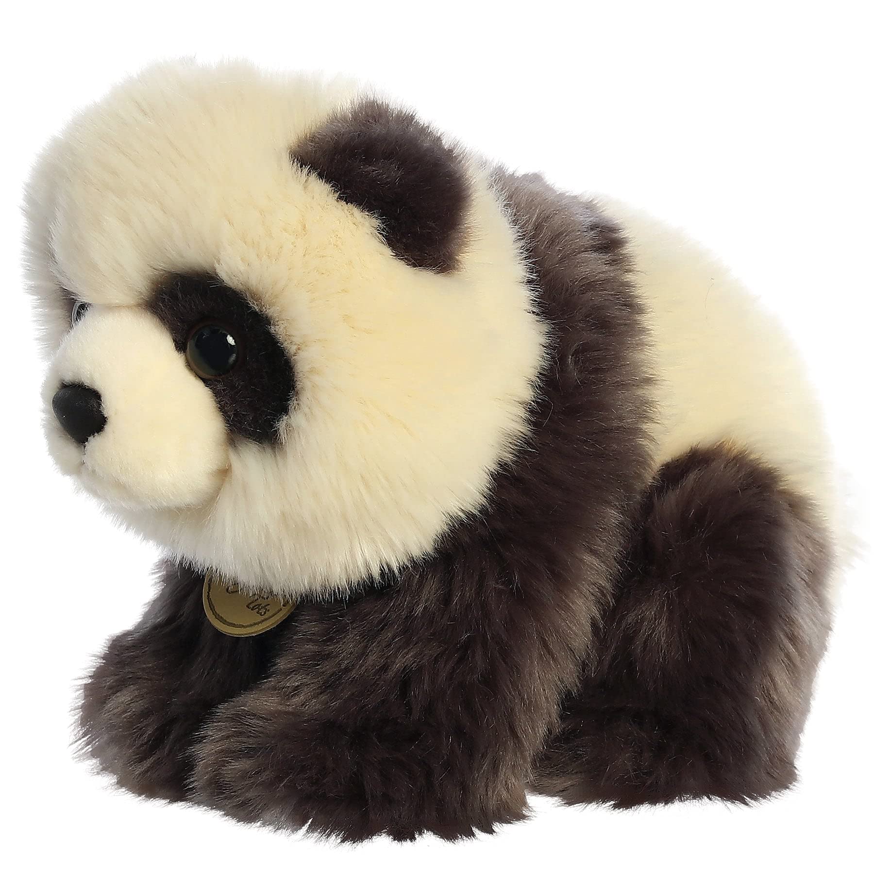 AURORAAdorable Miyoni® Panda Cub Stuffed Animal - Lifelike Detail - Cherished Companionship - Black 9 Inches
