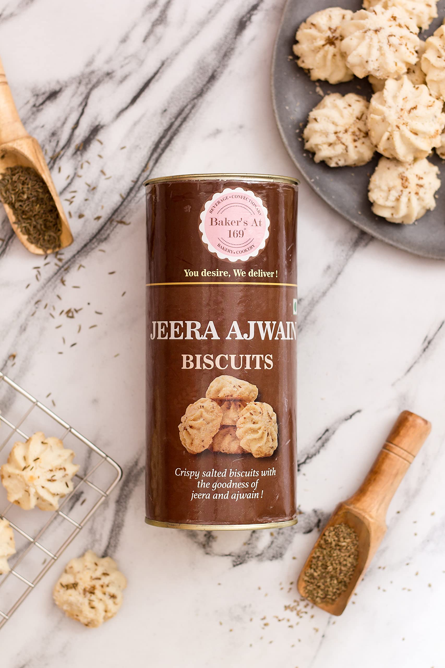 Bakers At 169 Degree Jeera Ajwain Biscuits 250 Gms | With The Goodness Of Jeera And Ajwain | Handmade Gourmet Cookies (B09LVJ2R8P) Amazon Price History, Amazon Price Tracker