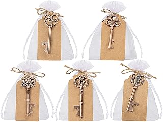 GoMaihe – 50 porte-clés décapsuleur vintage, cadeau invités