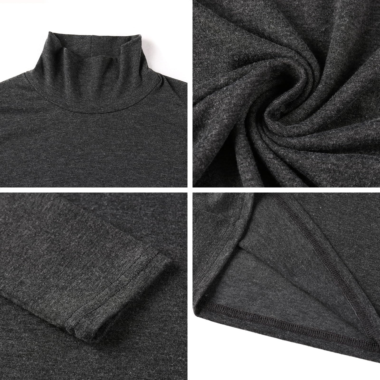 Aottori Maglia Donna Collo Alto Dolcevita Manica Lunga Lupetto Leggero Aderente Basic Top Elegante Intimo Traspirante Sottogiacca Elasticizzato Primavera Autunno