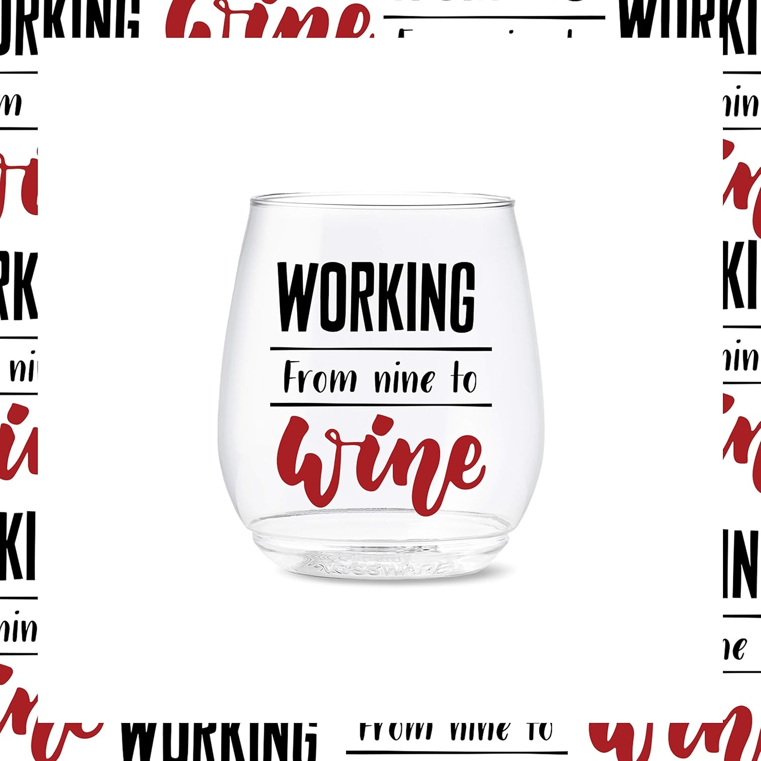 Bеѕt Cуbеr Dеаlѕ 🔥 TOSSWARE POP 14oz Vino All About Wine Series, SET OF 6, Premium Quality, Recyclable, Unbreakable & Crystal Clear Plastic Printed Glasses