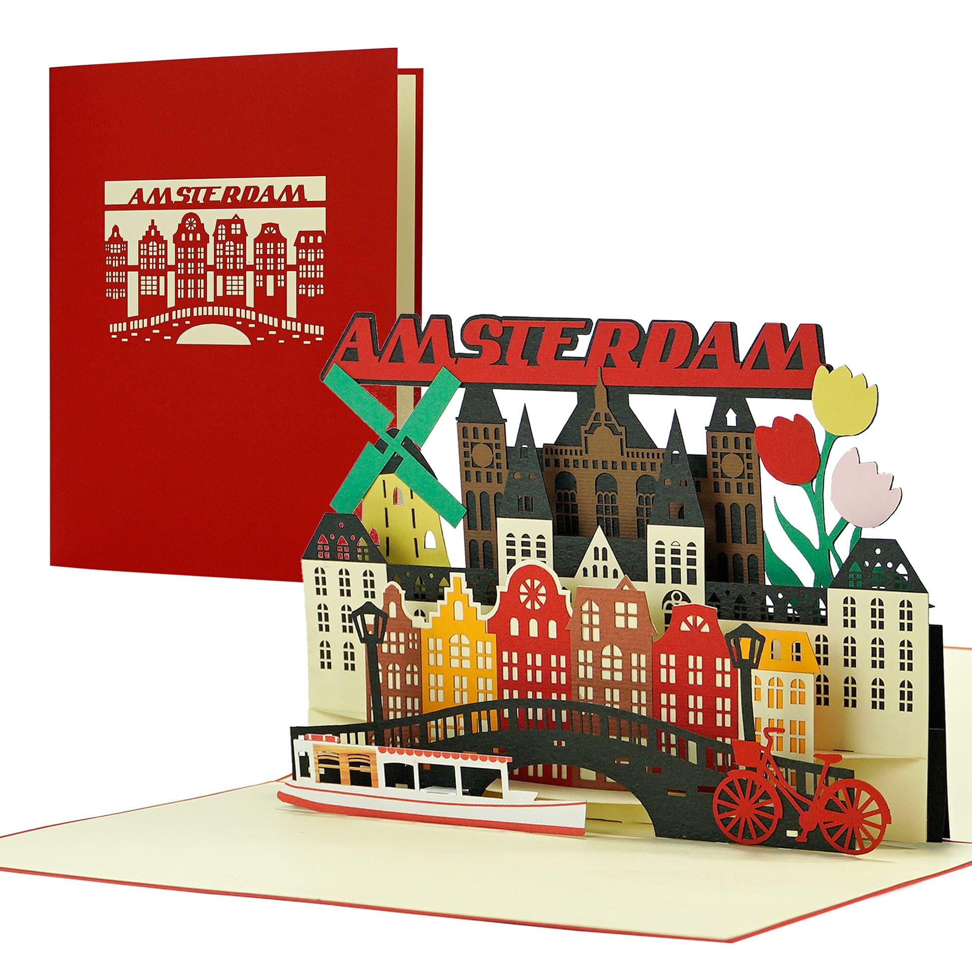 Biglietto Pop-up 3D Baumhaus A Forma Di Casa Sull'albero | Cartolina Pieghevole Con Inserto Per Messaggi | Regalo Originale Per Compleanno O Buono Vacanza | Fatto A Mano In Italia