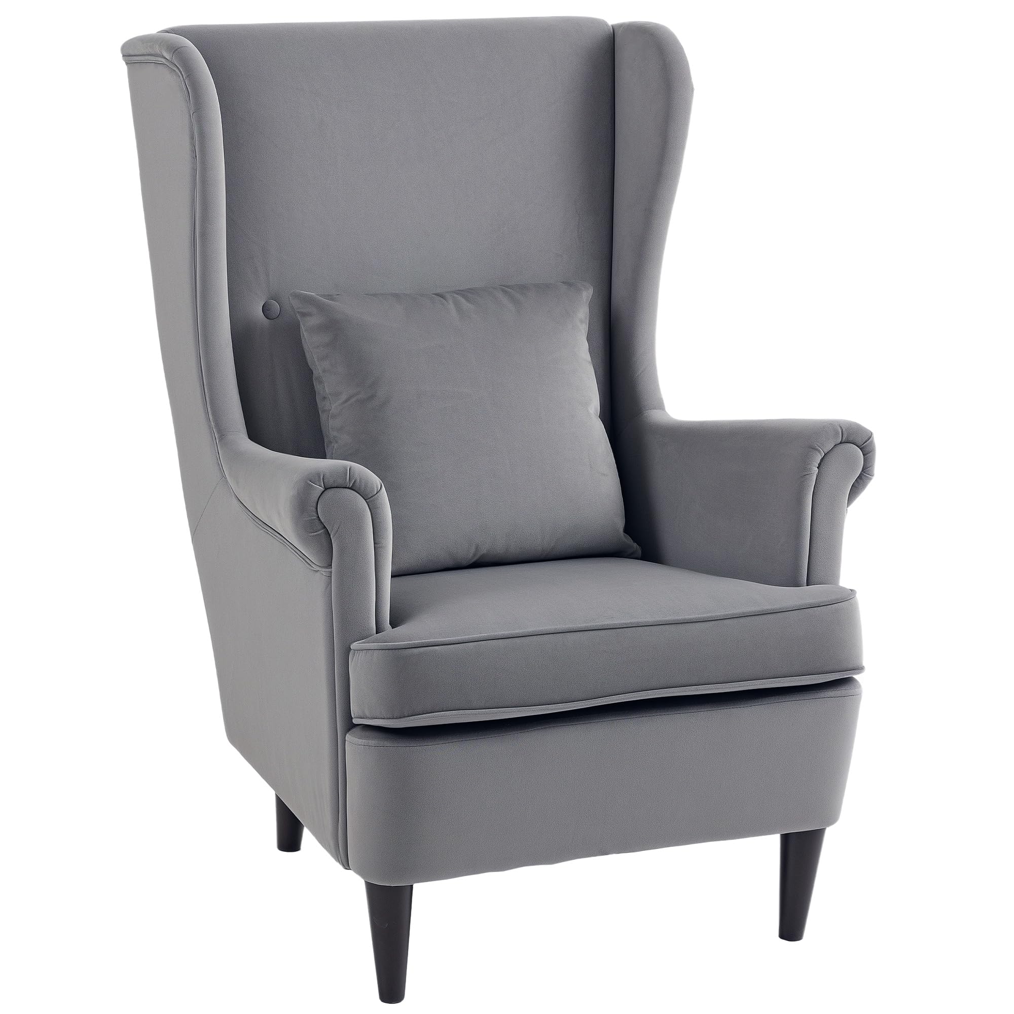 Homcom Accent Armchair Grey 120 Kg 83B-271V70cg 750 X 830 X 1,040 Mm