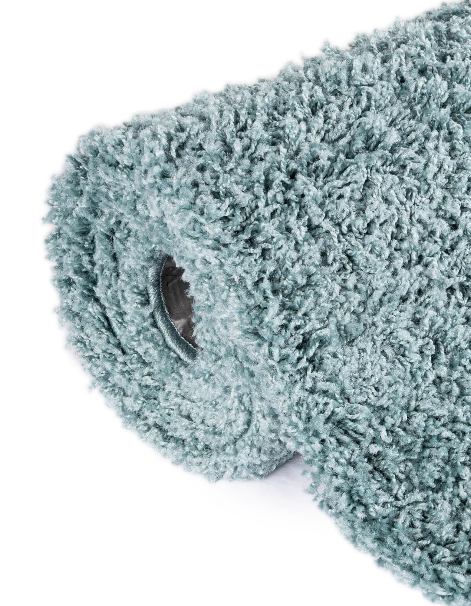 Unique Loom Solid Shag Collection Tapis décoratif (1,2 x 1,8 m, Bleu Ardoise Clair)