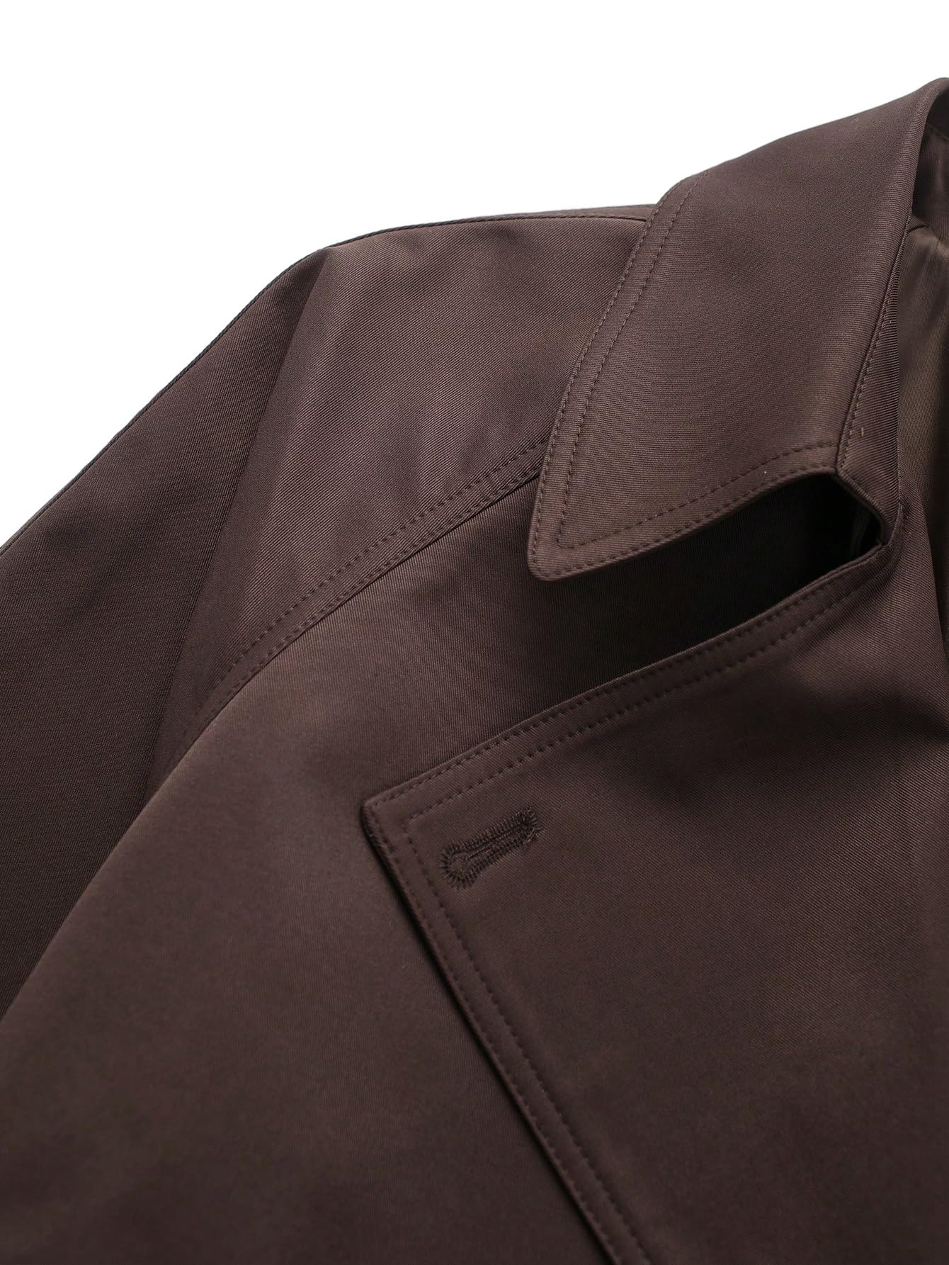 GORGLITTER Damen Trenchcoat Reverskragen Jacke Langarm Coat mit Schnürung