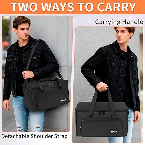 Miniatura 7 de Bolsa de 4 pares de luz acolchada de almacenamiento para accesorios de iluminación Par Luces de escenario Almacenamiento 18 "x 10" × 11 "