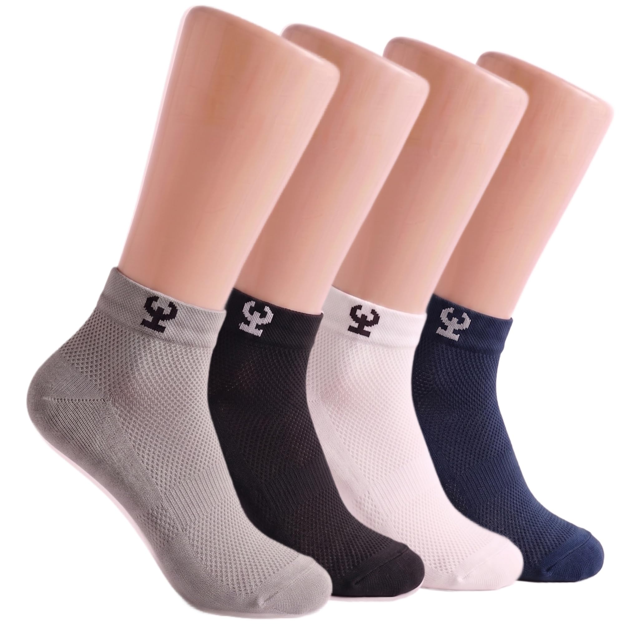 Premium Nylon Ankle Sock, Breathable Mesh Design, Lightweight, Stretchable, for Daily Wear, Sports, Gym, Office-image-2